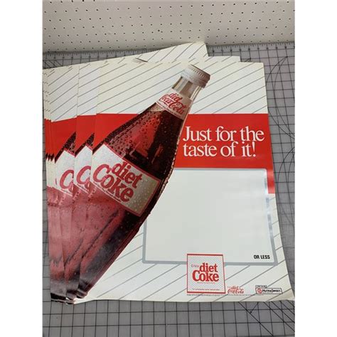 LOT OF 7 NOS VINTAGE DIET COKE POSTERS