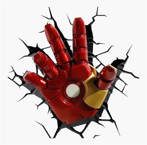 Marvel Iron Man Fist, HD Png Download - kindpng