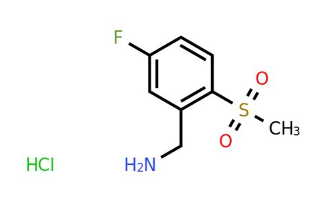 CAS 1192347-84-4 | 5-Fluoro-2-methanesulfonyl-benzylamine hydrochloride ...