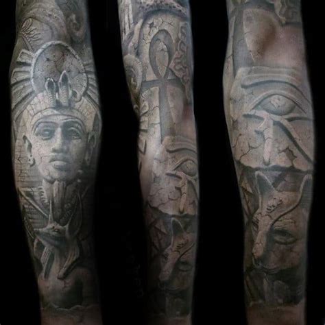 50 Ankh Tattoo Designs For Men - Ancient Egyptian Hieroglyphics