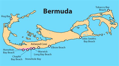 Bermuda Beaches Map | Beach Map