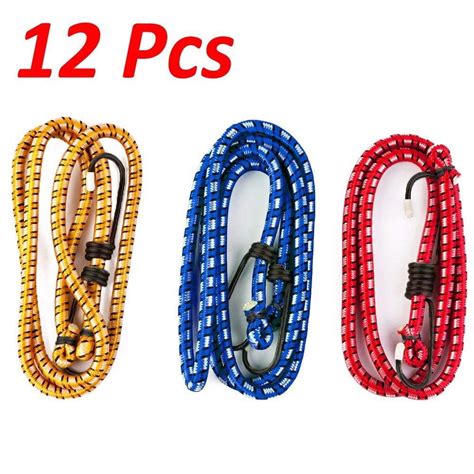 Wideskall® 12 Pieces 30" inch Extra Long Bungee Cords with Hooks ...