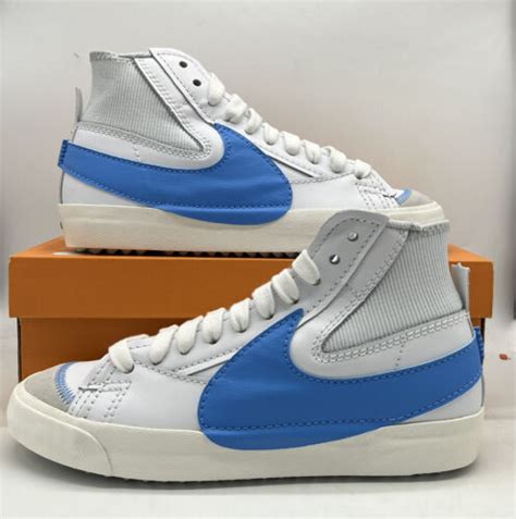 Pre-owned Nike Blazer Mid '77 Jumbo Shoes White University Blue Dd3111 ...