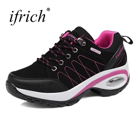 2019 New Trekking Hiking Shoes Women Leather Comfortable Outdoor Walking Sneakers Ladies Girls ...