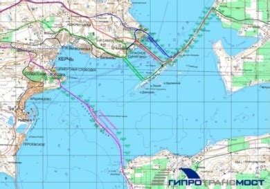 Two routes recommended for transport passage across Kerch Strait (map)