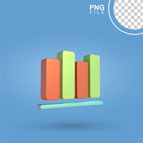 Premium PSD | Dynamic 3d bar chart