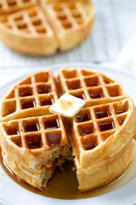 The Perfect Homemade Waffle Recipe! | Waffles recipe homemade, Easy ...