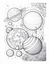 Free Printable Solar System  Space Galaxy Coloring Page For Kids And sketch template
