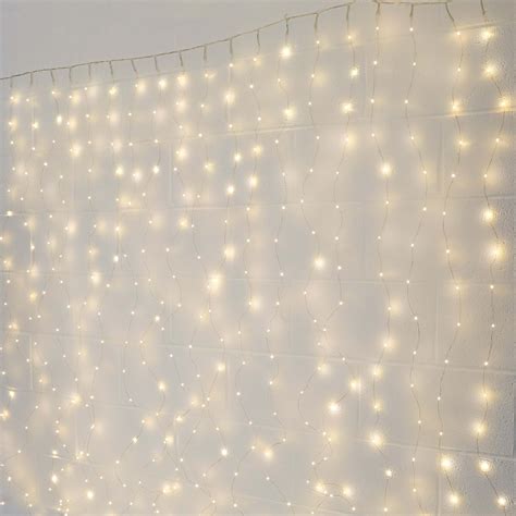 2m x 2m Plug In Copper Firefly Wire Curtain Lights, 400 Warm White LEDs | Curtain lights, Led ...