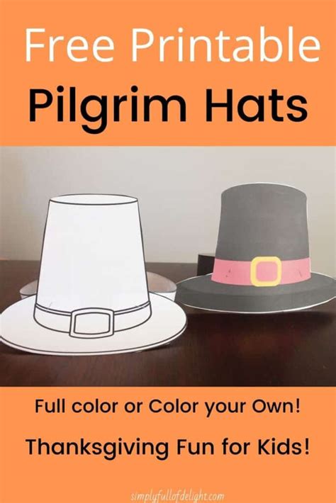 How to Make a Pilgrim Hat (Fast & Easy!) - Simply Full of Delight