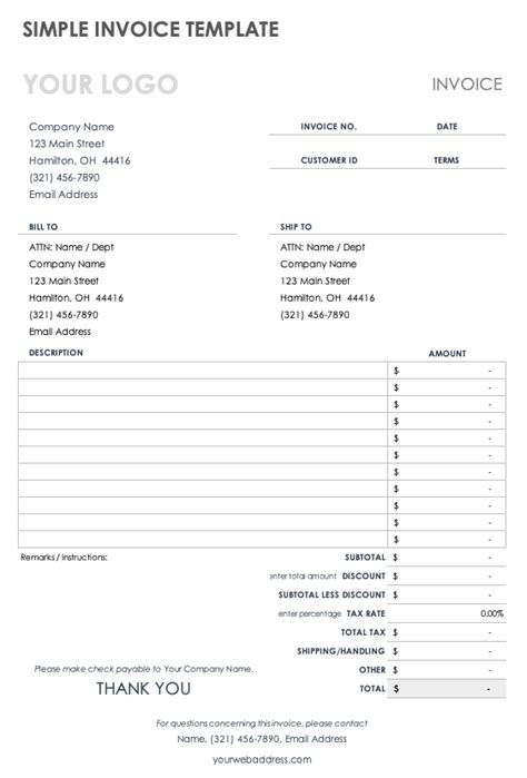 Top 91+ imagen free office invoice template - Abzlocal.mx