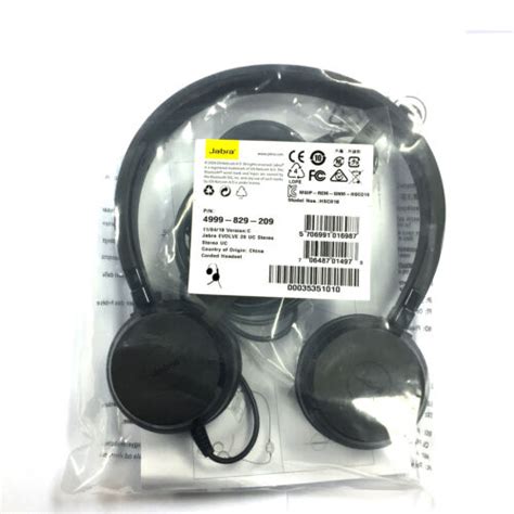 Jabra Evolve 20 UC Stereo Model HSC016 Noise Canceling USB Headset 4999-829-209 | eBay