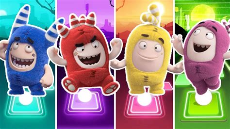 Oddbods Pogo 🆚 Oddbods Fuse 🆚 Oddbods Bubbles 🆚 Oddbods Newt | Tiles Hop - YouTube