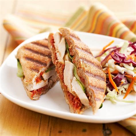 Mediterranean Chicken Panini Recipe - EatingWell