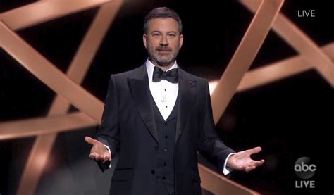 Host Jimmy Kimmel welcomes everyone to the "PandEmmys"