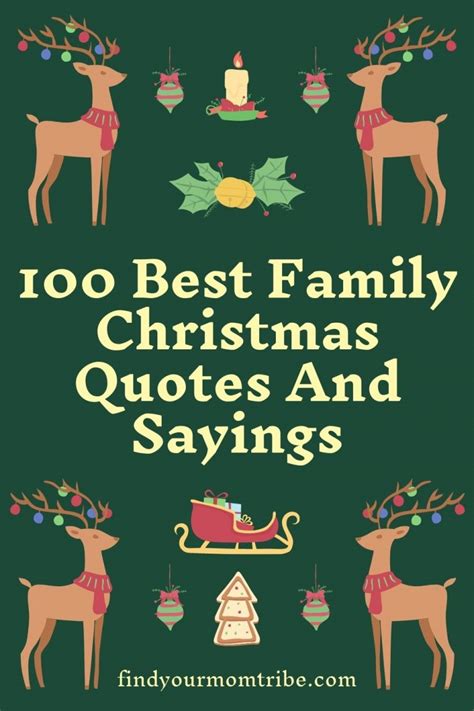 100 Best Family Christmas Quotes And Sayings