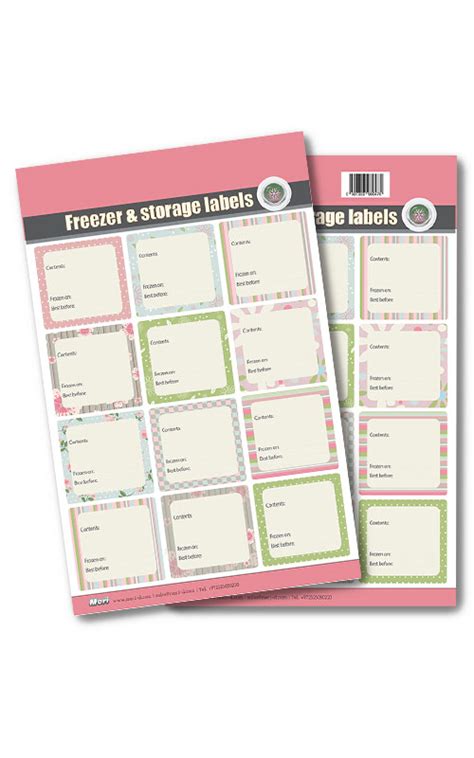 Freezer & Storage Labels Stickers • Crazy Cards by Meri Designs