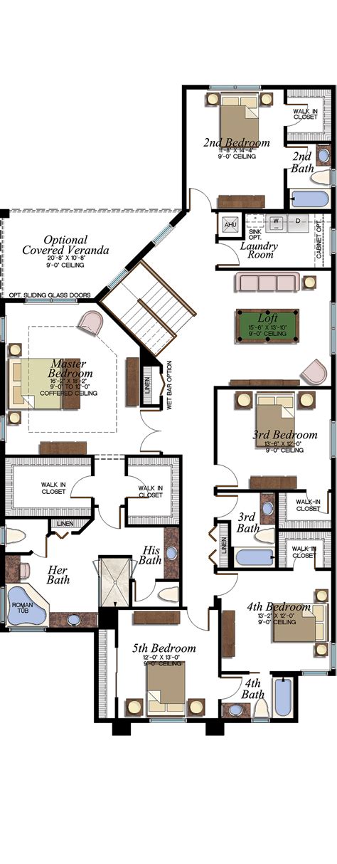 Second Floor | Dream house plans, House floor plans, House plans