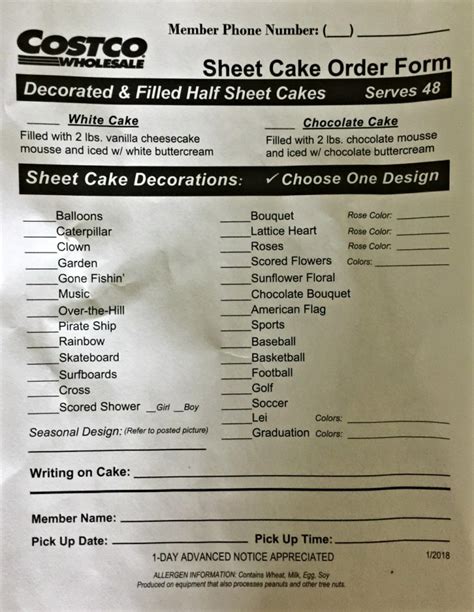 How to Order a Cake from Costco