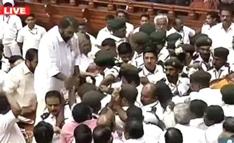 Free-For-All in Kerala Assembly: Minister Delivers Budget Speech as ...