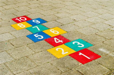 Hopscotch stock image. Image of hopscotch, green, blue - 25751977