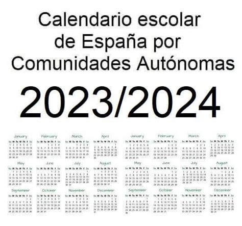 Calendario Escolar 2023 A 2024 Comunidad De Madrid - Printable ...