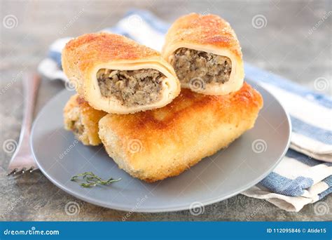 Polish Croquettes stock photo. Image of croquette, filled - 112095846