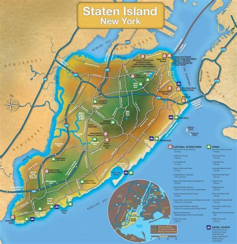 Staten Island tourist map | Staten island map, Tourist map, Nyc map