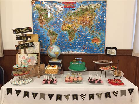 Travel themed party | Birthday party decorations, Travel party theme, Birthday party themes