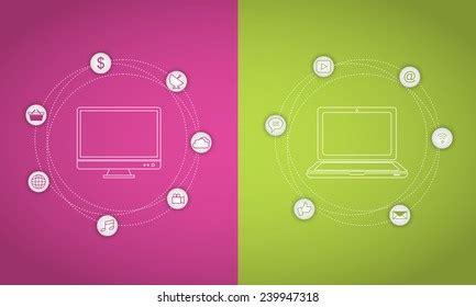 Vector Illustration Flat Business Icons Stock Vector (Royalty Free) 239947318 | Shutterstock