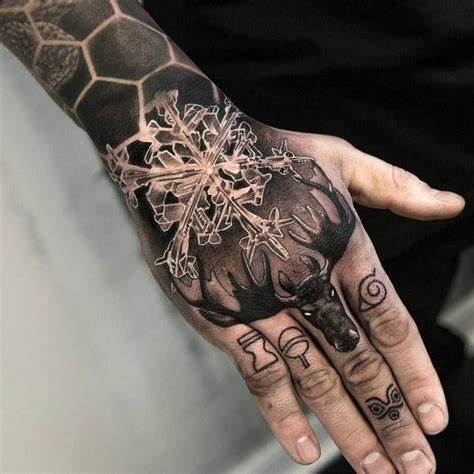 Symbolen Hand Tattoo Mann Design