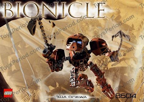 Bionicle Sets - LEGO 8604 Toa Onewa Classic 2004 Bionicle Toa Metru Set