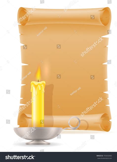 Old Paper Scroll Vector Illustration Isolated Stock Vector (Royalty Free) 755650483 | Shutterstock