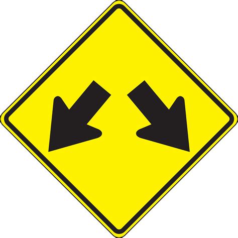 Double Arrow Lane Guidance Sign FRW736