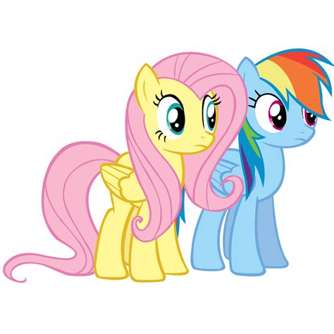 Fluttershy and Rainbow Dash by Coolez on DeviantArt