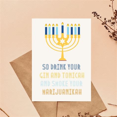 Funny Hanukkah Card - Etsy