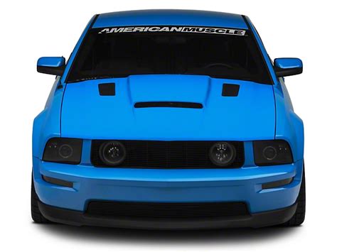 Cervini's Mustang Stalker II Hood w/ Louvers - Unpainted 1220 (05-09 GT, V6)