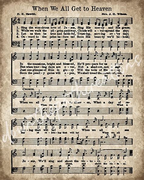 Printable Hymn Lyrics - Printable World Holiday