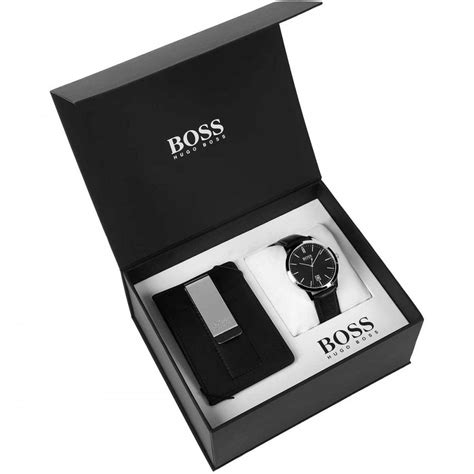 BOSS Men's Watch & Cardholder Gift Set - Watches from Francis & Gaye Jewellers UK