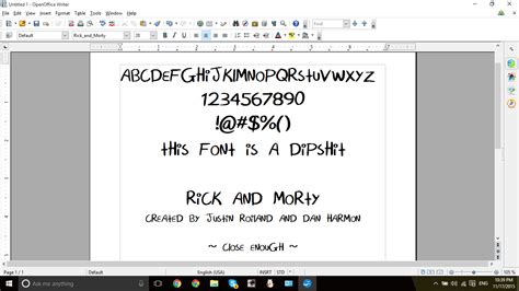 Rick and Morty Font by StarriiChan on DeviantArt