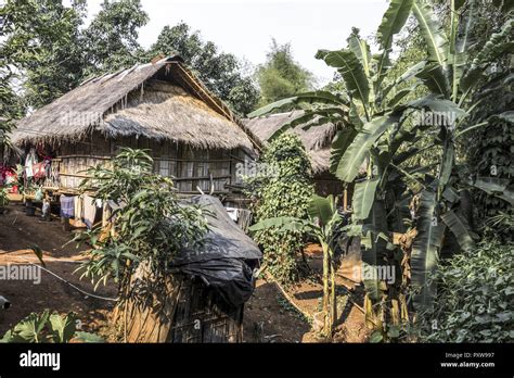 Northern Thailand, Hill Tribes Village Stock Photo - Alamy