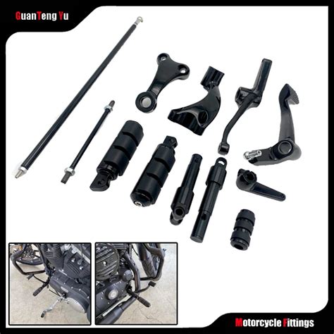 Forward Controls Sportster | Foot Rests - Motorcycle Black Kit Pegs Harley Sportster - Aliexpress