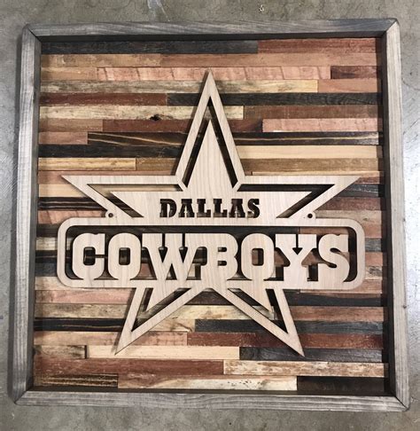 Rustic sports decor Dallas Cowboys wall art | Etsy