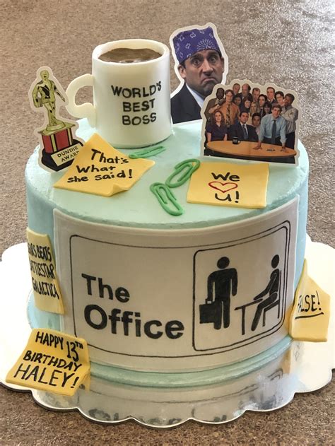 The Office birthday cake | Office birthday, Office themed party, Office birthday party