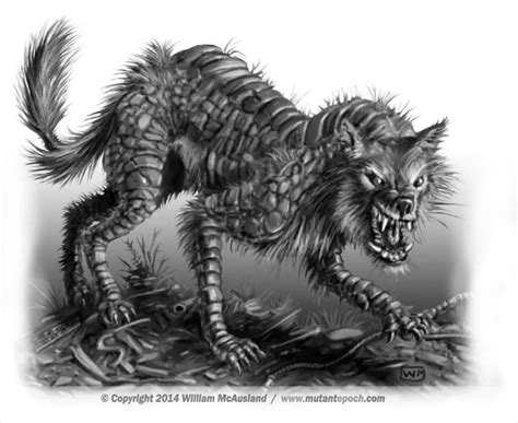 Brunnmigi- Norse myth: a monstrous fox-like creature that defiles wells ...