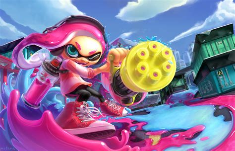 Splatoon 2 Inkling HD Wallpaper by Miitara