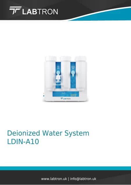 Deionized Water System | PDF