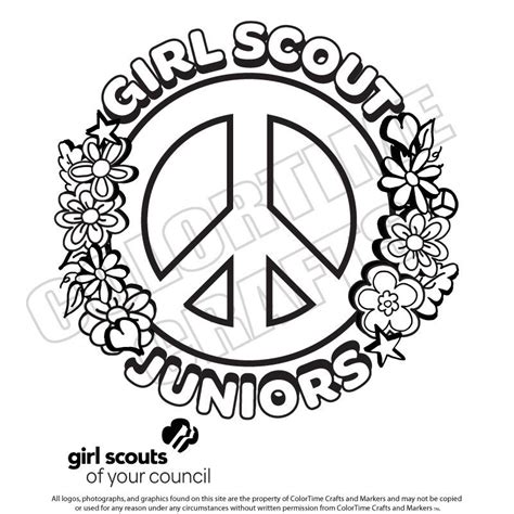 Girl Scout Junior Coloring Pages - vrogue.co