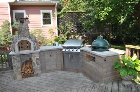 40 Big Green Egg Outdoor Kitchen Ideas - Built-in and Island Designs