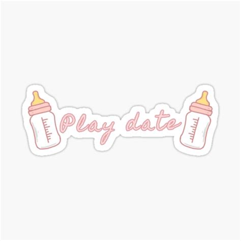 "Play date" Sticker by cheybunny | Redbubble